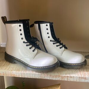 Brand new White Patent Leather Doc Martens
